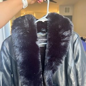 Faux fur jacket